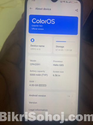 Oppo A18 Smartphone